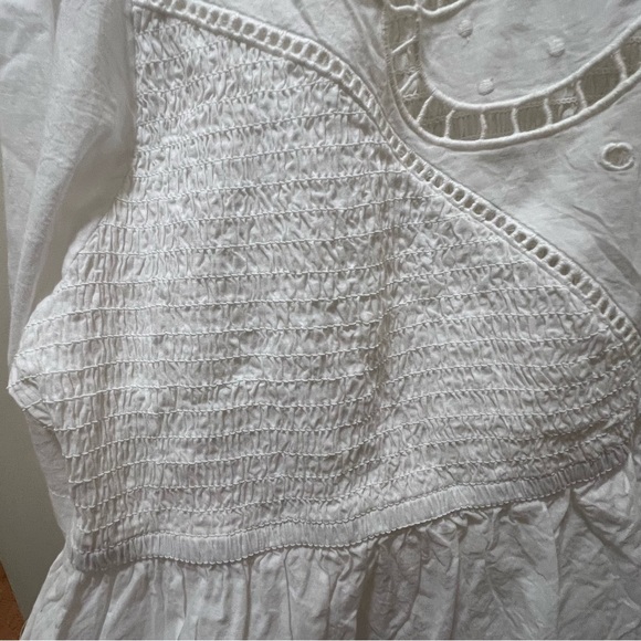 Anthropologie forever that girl Let Me Be Cutwork-Yoke Babydoll Blouse - Picture 7 of 12